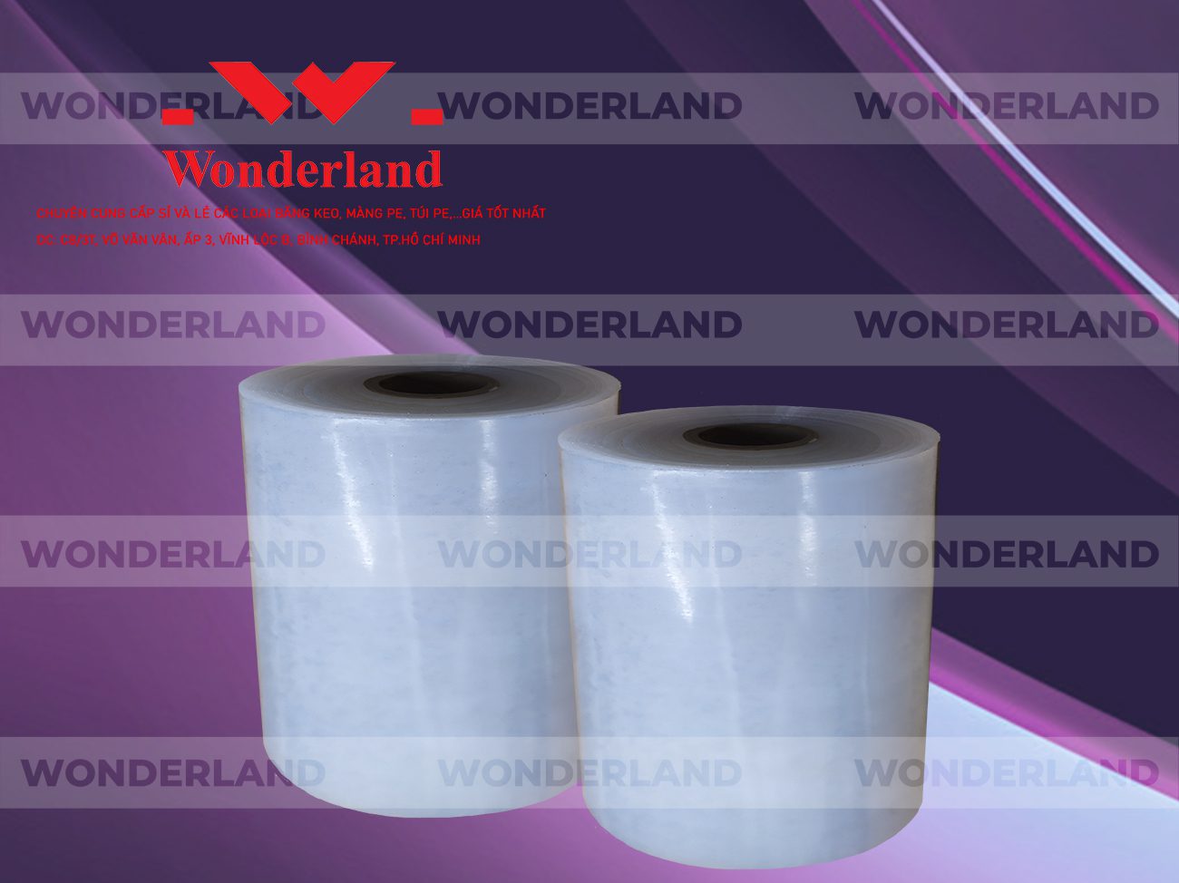MÀNG PE QUẤN MÁY 16.3KG LÕI 1.2KG CHẤT LƯỢNG CAO WONDERLAND