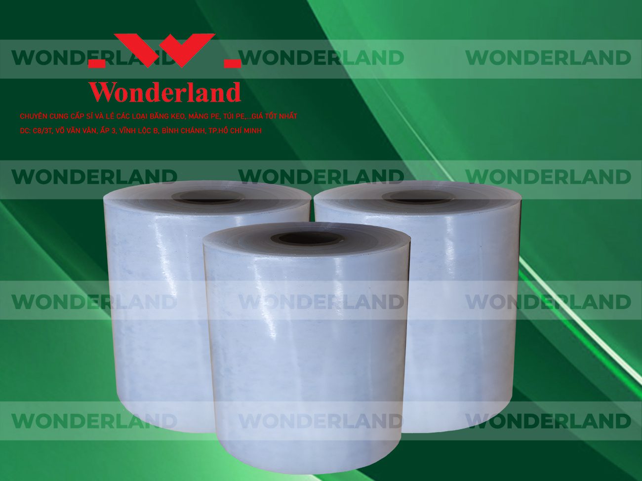 MÀNG PE QUẤN MÁY 16.7KG LÕI 1.2KG CHẤT LƯỢNG CAO WONDERLAND GIÁ SỈ TỐT NHẤT