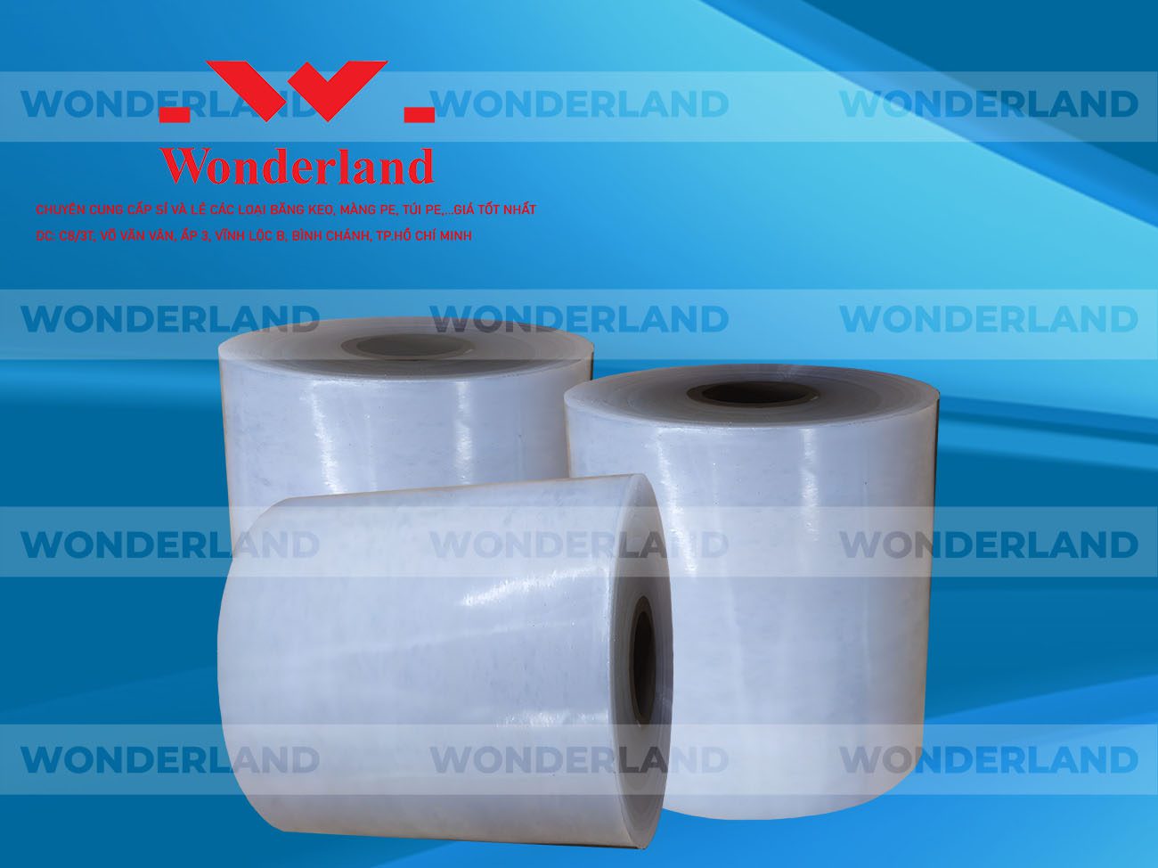 MÀNG PE QUẤN MÁY 16KG LÕI 1.2KG CHẤT LƯỢNG CAO WONDERLAND GIÁ SỈ TỐT NHẤT