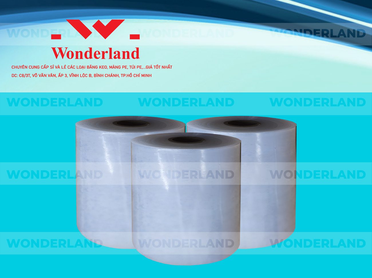 MÀNG PE QUẤN MÁY 17.2KG LÕI 1,2KG CHẤT LƯỢNG CAO WONDERLAND GIÁ SỈ TỐT NHẤT