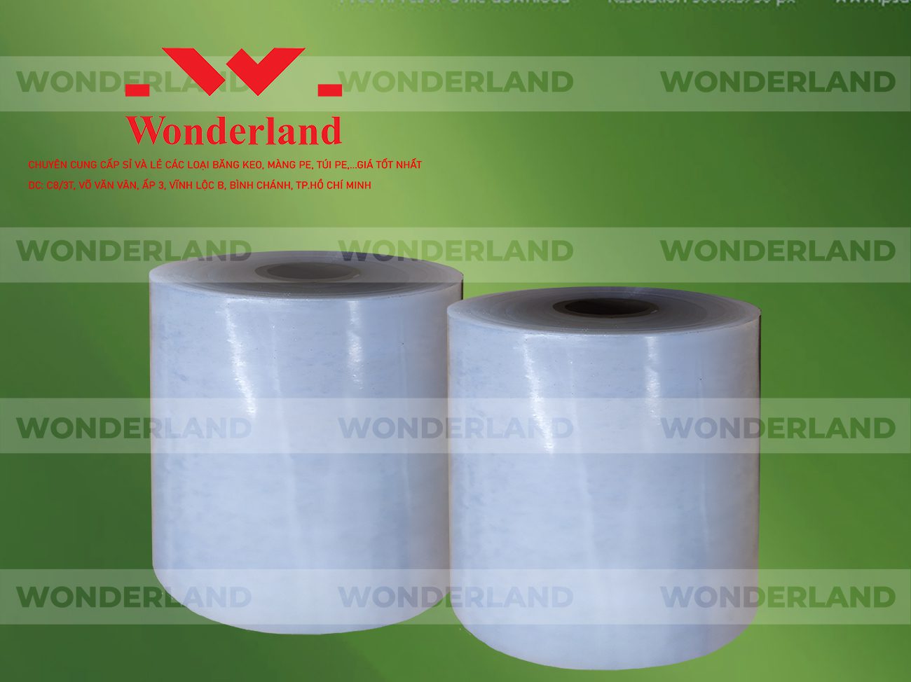 MÀNG PE QUẤN MÁY 17.3KG LÕI 1.2KG WONDERLAND CHẤT LƯỢNG CAO