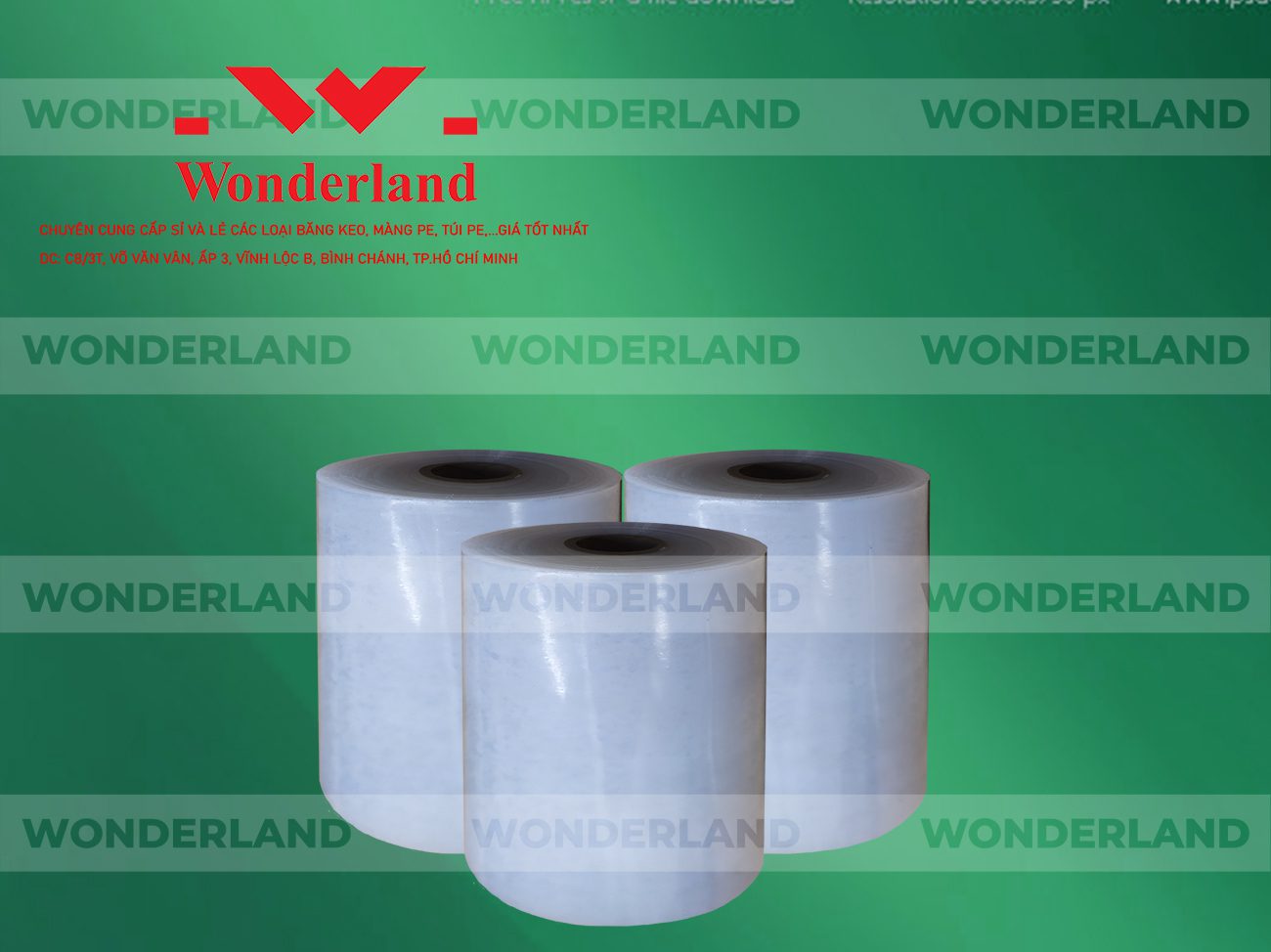 MÀNG PE QUẤN MÁY 17.4KG LÕI 1.2KG CHẤT LƯỢNG CAO WONDERLAND GIÁ SỈ TỐT NHẤT