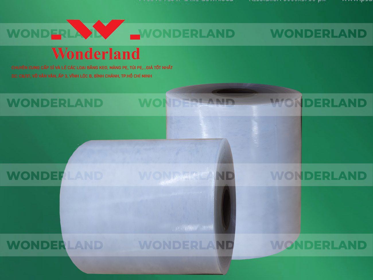 MÀNG PE QUẤN MÁY 17.4KG LÕI 1.2KG CHẤT LƯỢNG CAO WONDERLAND