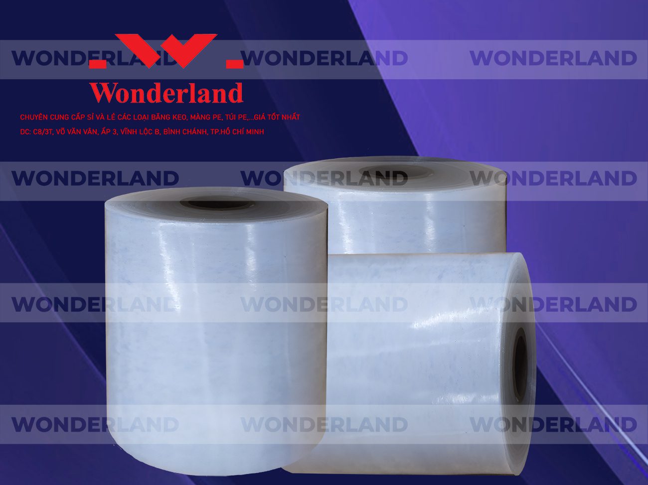 MÀNG PE QUẤN MÁY 17.5KG LÕI 1.2KG CHẤT LƯỢNG CAO WONDERLAND GIÁ SỈ TỐT NHẤT