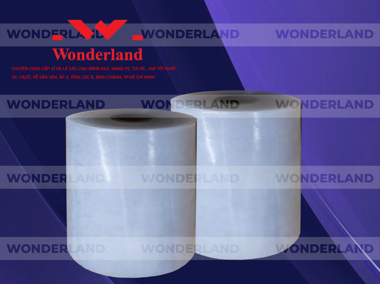 MÀNG PE QUẤN MÁY 17.5KG LÕI 1.2KG CHẤT LƯỢNG CAO WONDERLAND