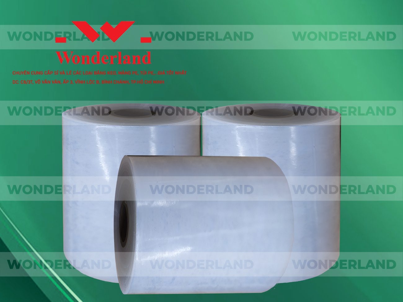 MÀNG PE QUẤN MÁY 17.6KG LÕI 1.2KG CHẤT LƯỢNG CAO WONDERLAND GIÁ SỈ TỐT NHẤT