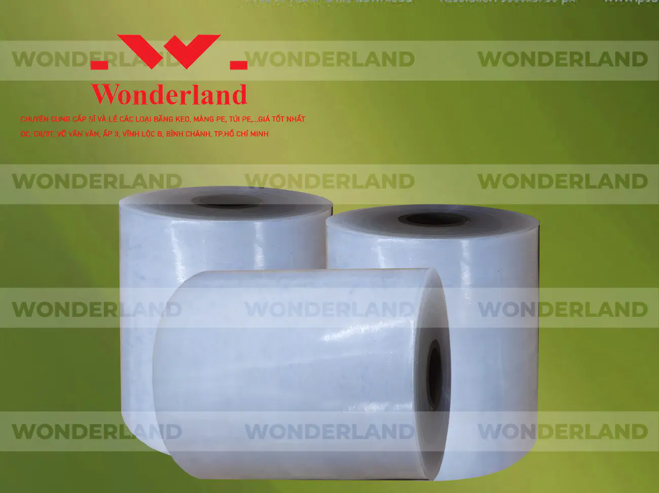 MÀNG PE QUẤN MÁY 18.1KG LÕI 1.2KG CHẤT LƯỢNG CAO WONDERLAND GIÁ SỈ TỐT NHẤT