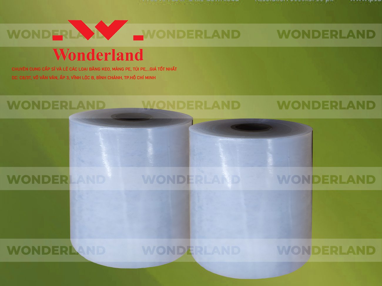 MÀNG PE QUẤN MÁY 18.1KG LÕI 1.2KG CHẤT LƯỢNG CAO WONDERLAND