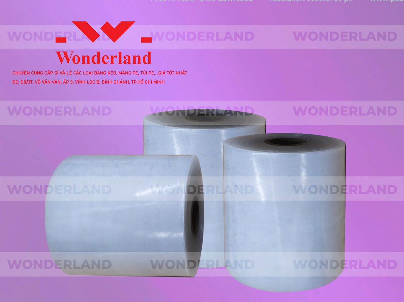 MÀNG PE QUẤN MÁY 18.2KG LÕI 1.2KG CHẤT LƯỢNG CAO WONDERLAND GIÁ SỈ TỐT NHẤT