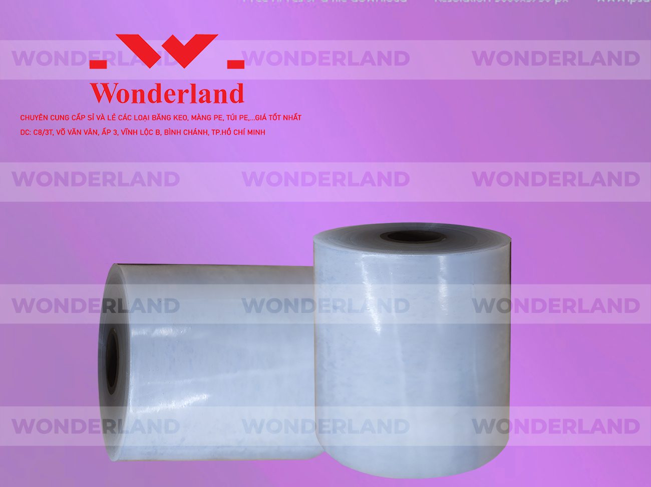 MÀNG PE QUẤN MÁY 18.2KG LÕI 1.2KG CHẤT LƯỢNG CAO WONDERLAND