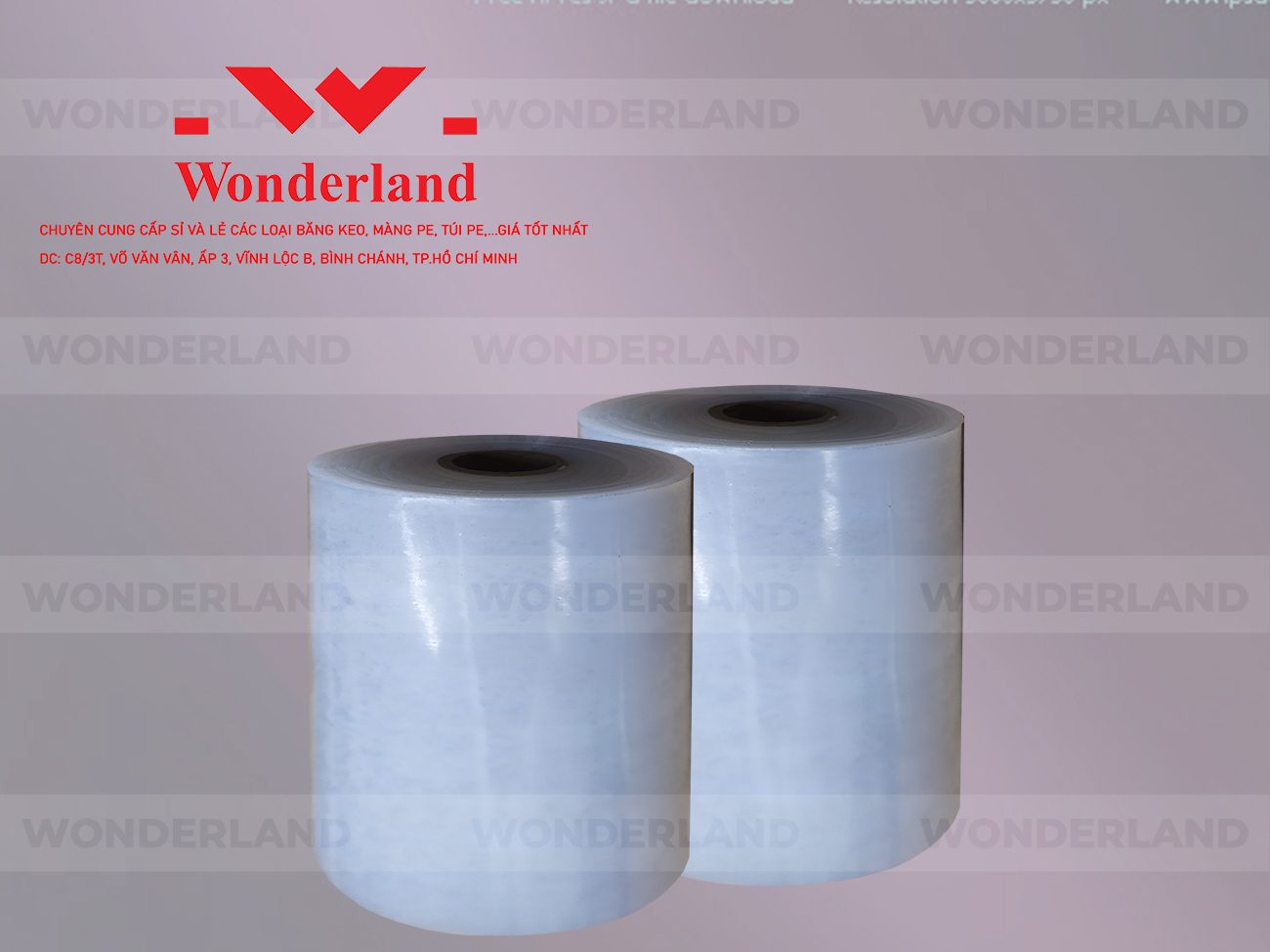 MÀNG PE QUẤN MÁY 18.3KG LÕI 1.2KG CHẤT LƯỢNG CAO WONDERLAND