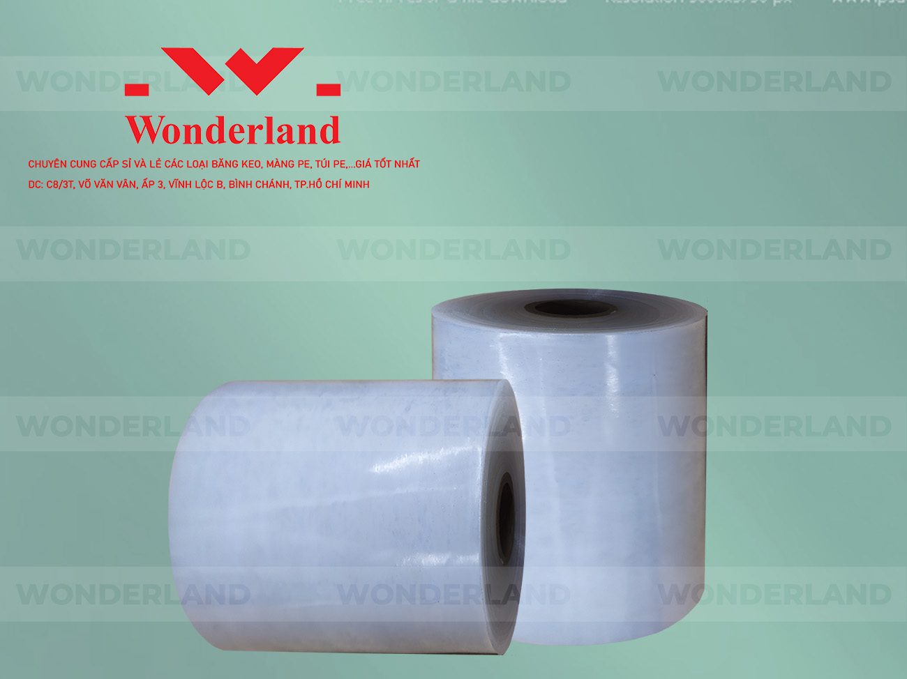MÀNG PE QUẤN MÁY 18.4KG LÕI 1.2KG CHẤT LƯỢNG CAO WONDERLAND