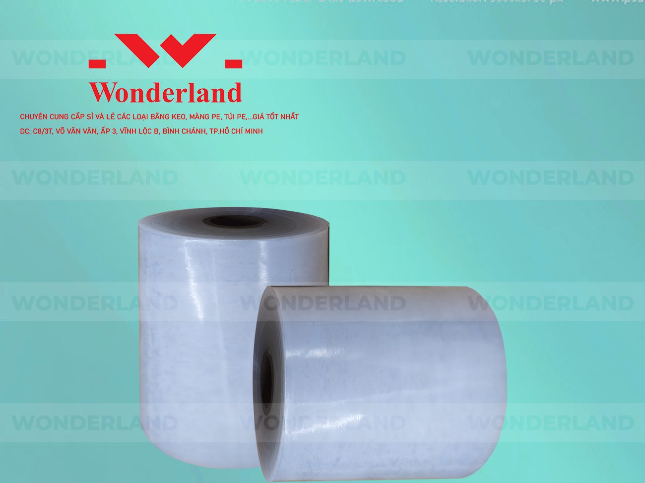 MÀNG PE QUẤN MÁY 18.5KG LÕI 1.2KG CHẤT LƯỢNG CAO WONDERLAND