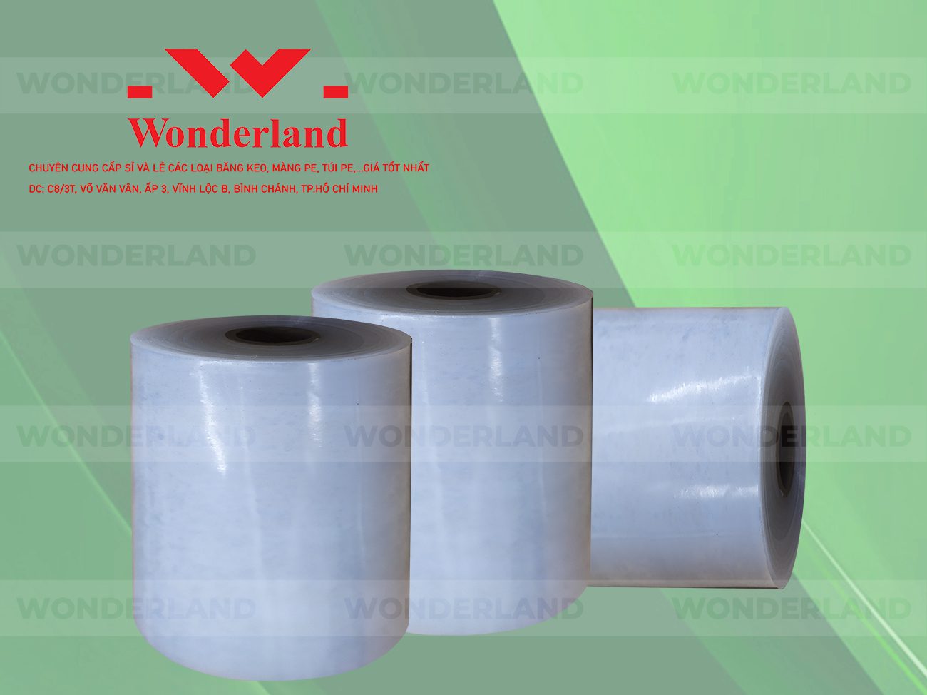 MÀNG PE QUẤN MÁY 18.9KG LÕI 1.2KG CHẤT LƯỢNG CAO WONDERLAND GIÁ SỈ TỐT NHẤT