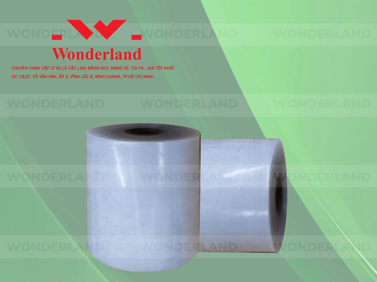 MÀNG PE QUẤN MÁY 18.9KG LÕI 1.2KG CHẤT LƯỢNG CAO WONDERLAND