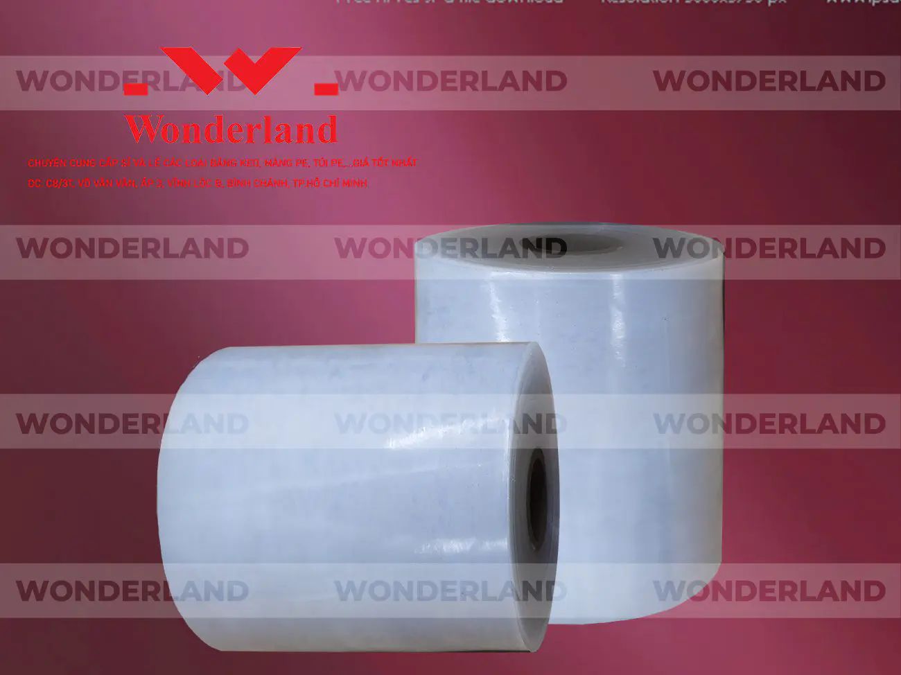 MÀNG PE QUẤN MÁY 18KG LÕI 1.2KG CHẤT LƯỢNG CAO WONDERLAND