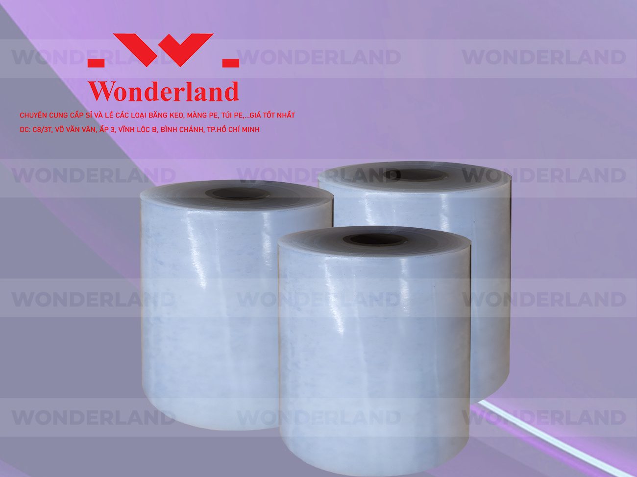 MÀNG PE QUẤN MÁY 19.2KG LÕI 1.2KG CHẤT LƯỢNG CAO WONDERLAND GIÁ SỈ TỐT NHẤT