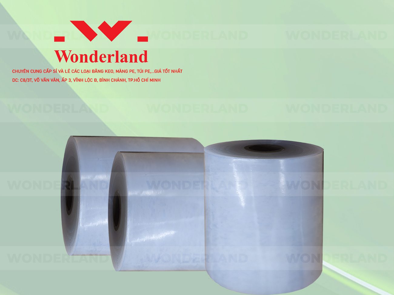 MÀNG PE QUẤN MÁY 19.5KG LÕI 1.2KG CHẤT LƯỢNG CAO WONDERLAND GIÁ SỈ TỐT NHẤT