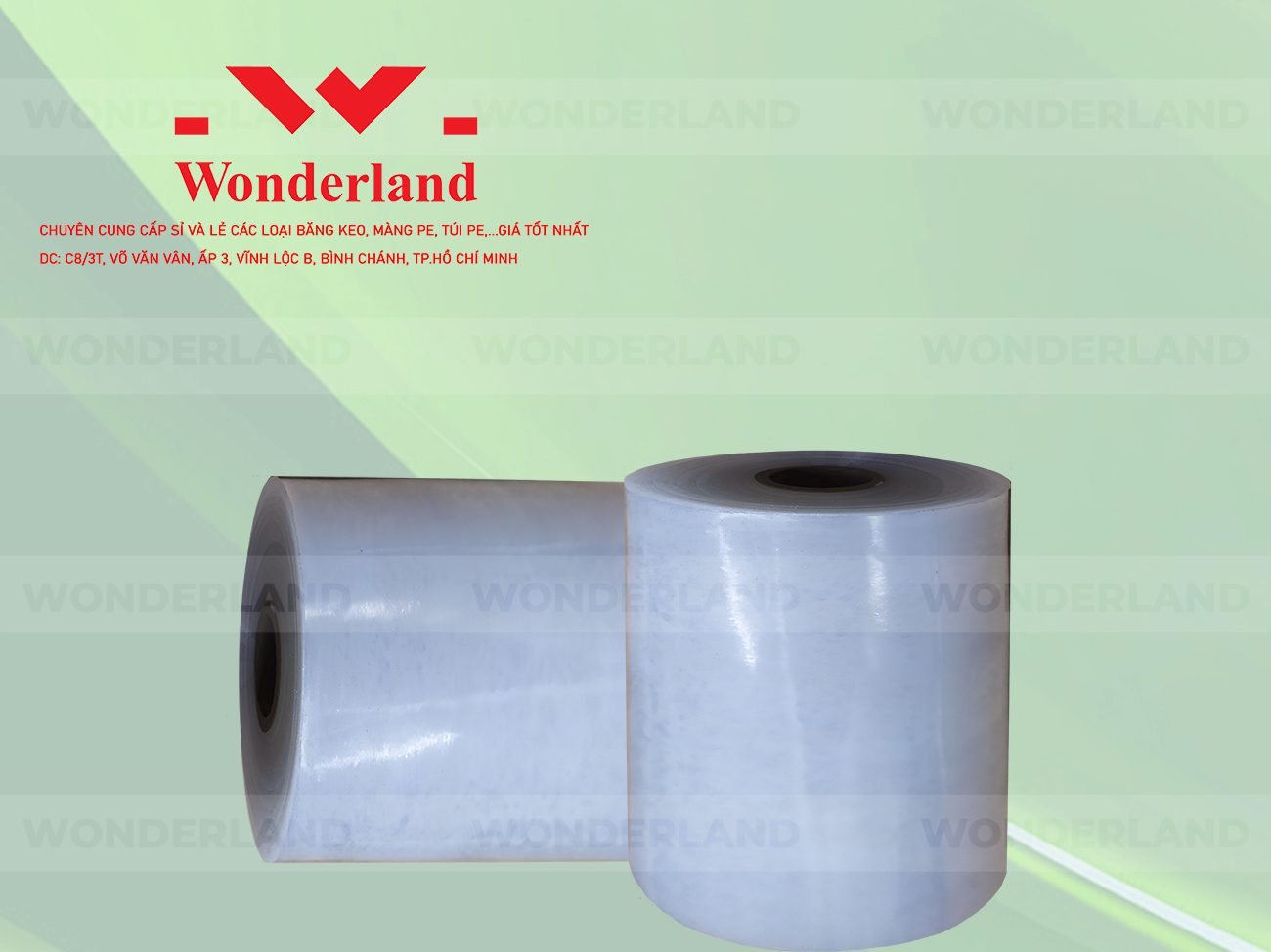MÀNG PE QUẤN MÁY 19.5KG LÕI 1.2KG CHẤT LƯỢNG CAO WONDERLAND