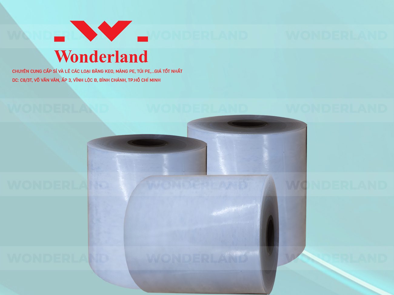 MÀNG PE QUẤN MÁY 19.6KG LÕI 1.2KG CHẤT LƯỢNG CAO WONDERLAND GIÁ SỈ TỐT NHẤT