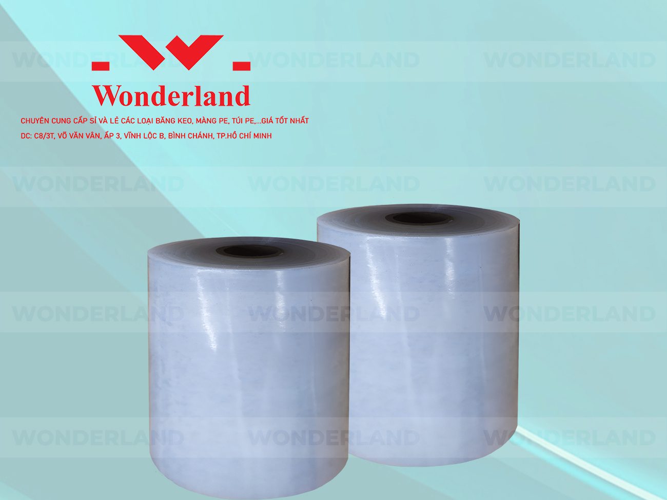 MÀNG PE QUẤN MÁY 19.6KG LÕI 1.2KG CHẤT LƯỢNG CAO WONDERLAND