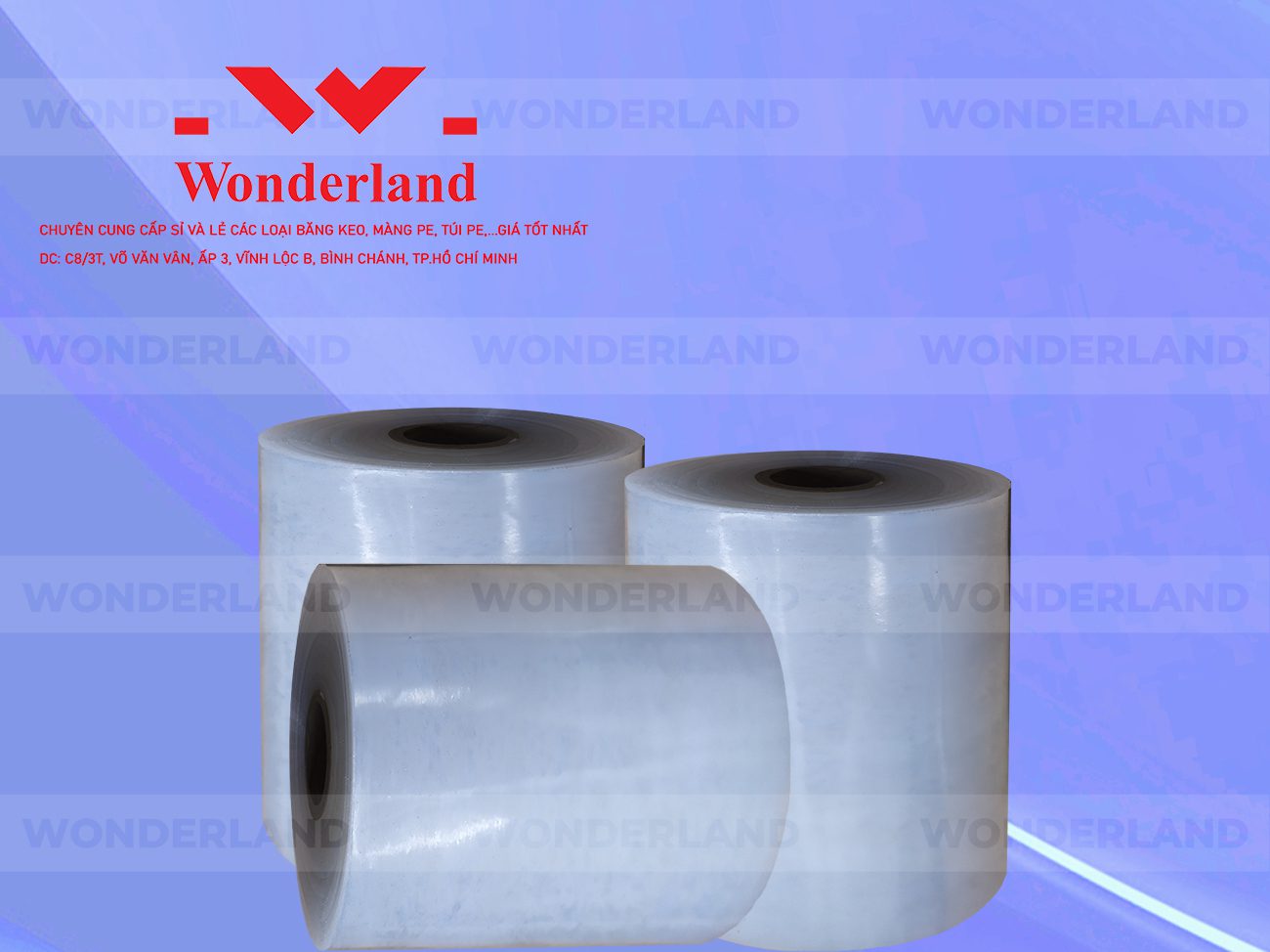 MÀNG PE QUẤN MÁY 19.7KG LÕI 1.2KG CHẤT LƯỢNG CAO WONDERLAND GIÁ SỈ TỐT NHẤT