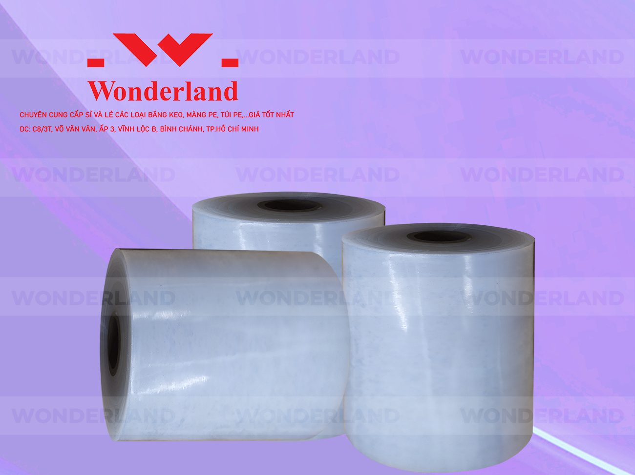 MÀNG PE QUẤN MÁY 19.8KG LÕI 1.2KG CHẤT LƯỢNG CAO WONDERLAND GIÁ SỈ TỐT NHẤT