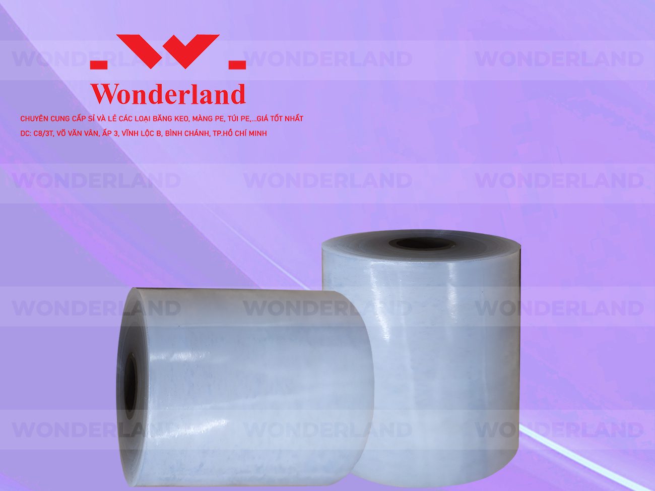 MÀNG PE QUẤN MÁY 19.8KG LÕI 1.2KG CHẤT LƯỢNG CAO WONDERLAND