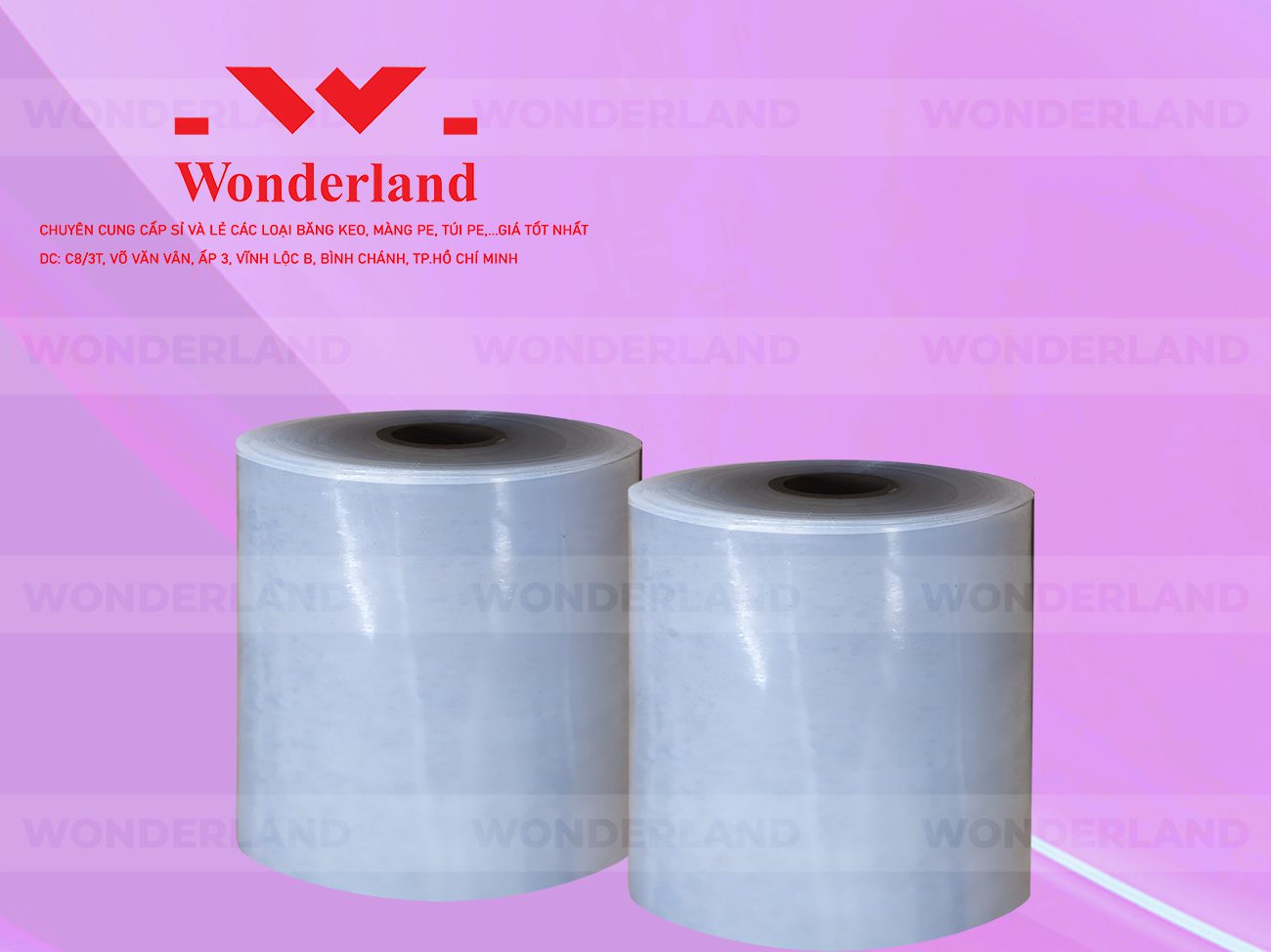 MÀNG PE QUẤN MÁY 19.9KG LÕI 1.2KG CHẤT LƯỢNG CAO WONDERLAND