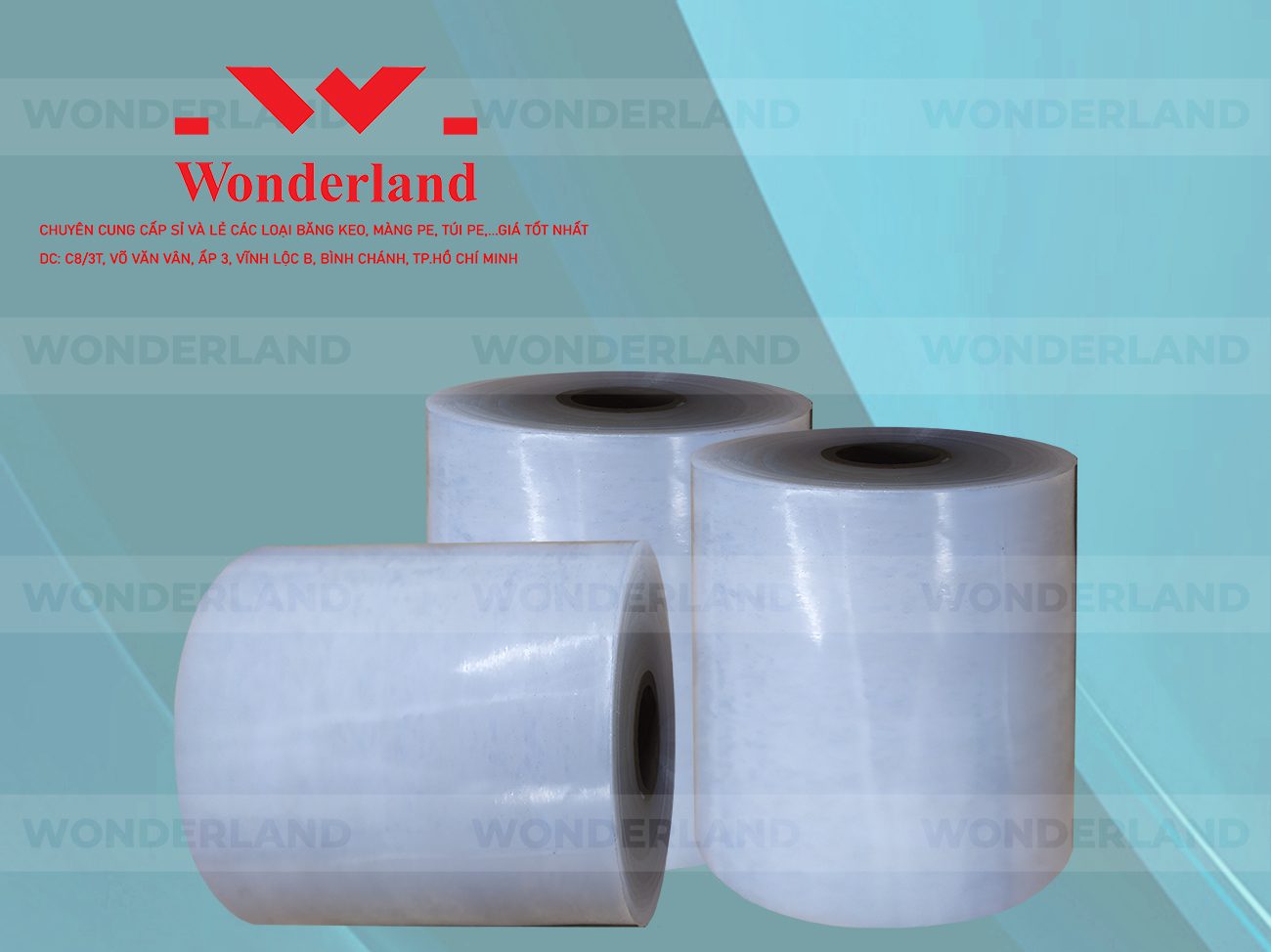 MÀNG PE QUẤN MÁY 19KG LÕI 1.2KG CHẤT LƯỢNG CAO WONDERLAND GIÁ SỈ TỐT NHẤT