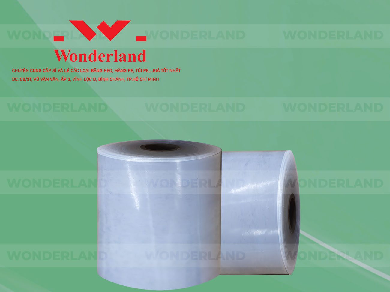 MÀNG PE QUẤN MÁY 20.3KG LÕI 1.2KG CHẤT LƯỢNG CAO WONDERLAND