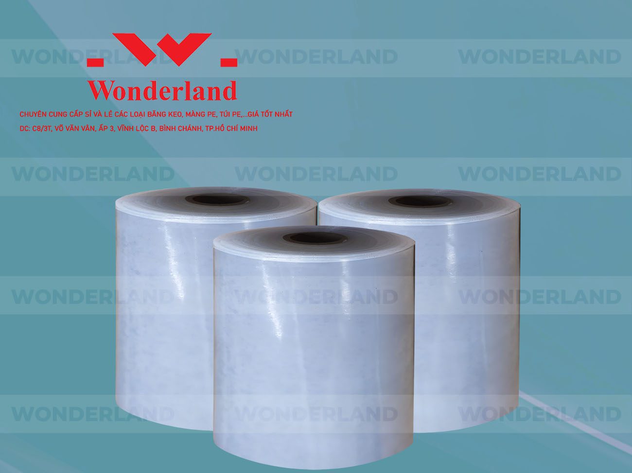 MÀNG PE QUẤN MÁY 20.4KG LÕI 1.2KG CHẤT LƯỢNG CAO WONDERLAND GIÁ SỈ TỐT NHẤT