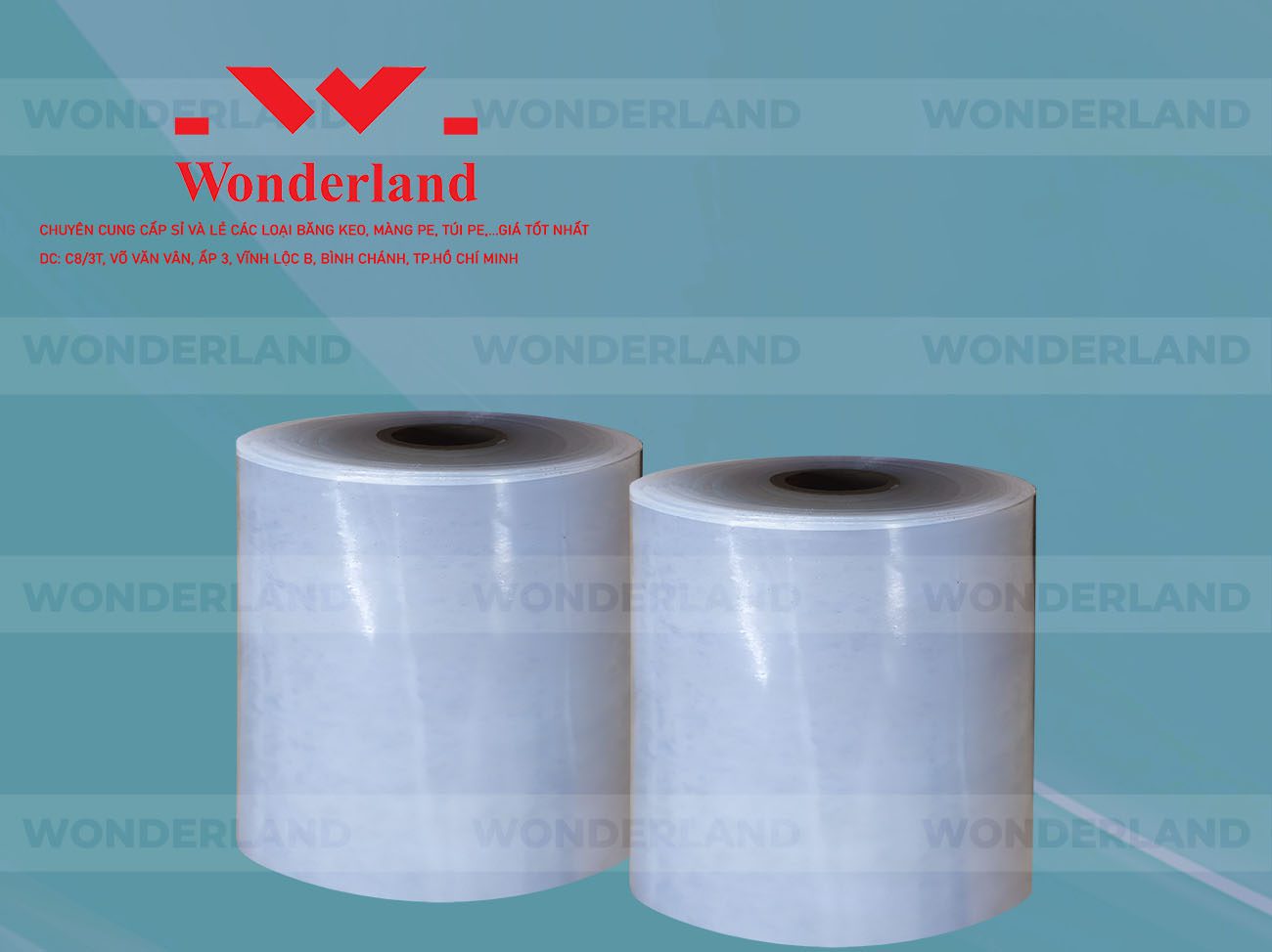 MÀNG PE QUẤN MÁY 20.4KG LÕI 1.2KG CHẤT LƯỢNG CAO WONDERLAND