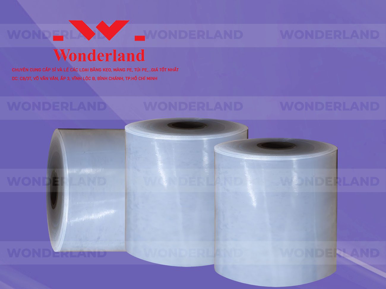 MÀNG PE QUẤN MÁY 20.5KG LÕI 1.2KG CHẤT LƯỢNG CAO WONDERLAND GIÁ SỈ TỐT NHẤT