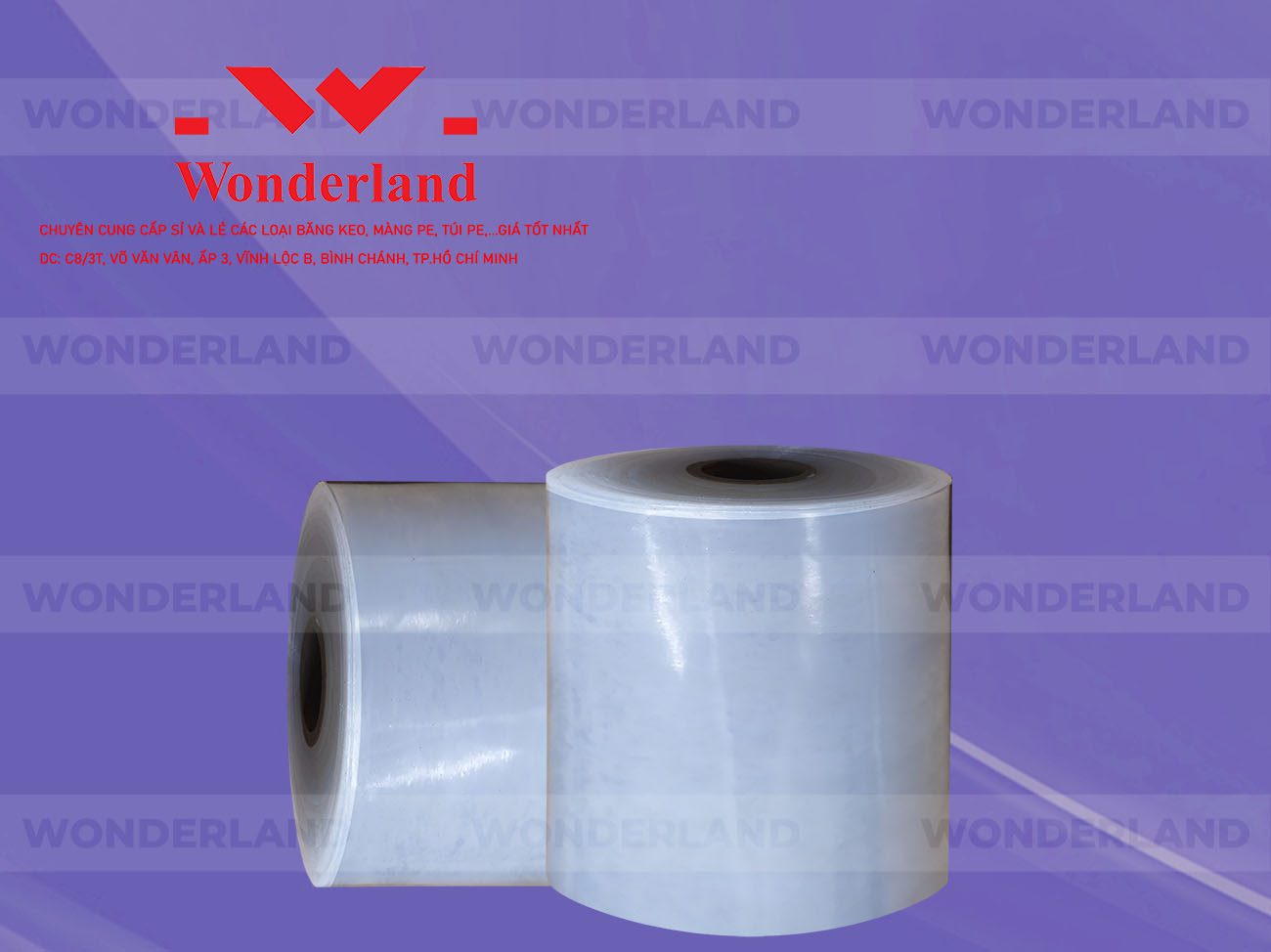 MÀNG PE QUẤN MÁY 20.5KG LÕI 1.2KG CHẤT LƯỢNG CAO WONDERLAND