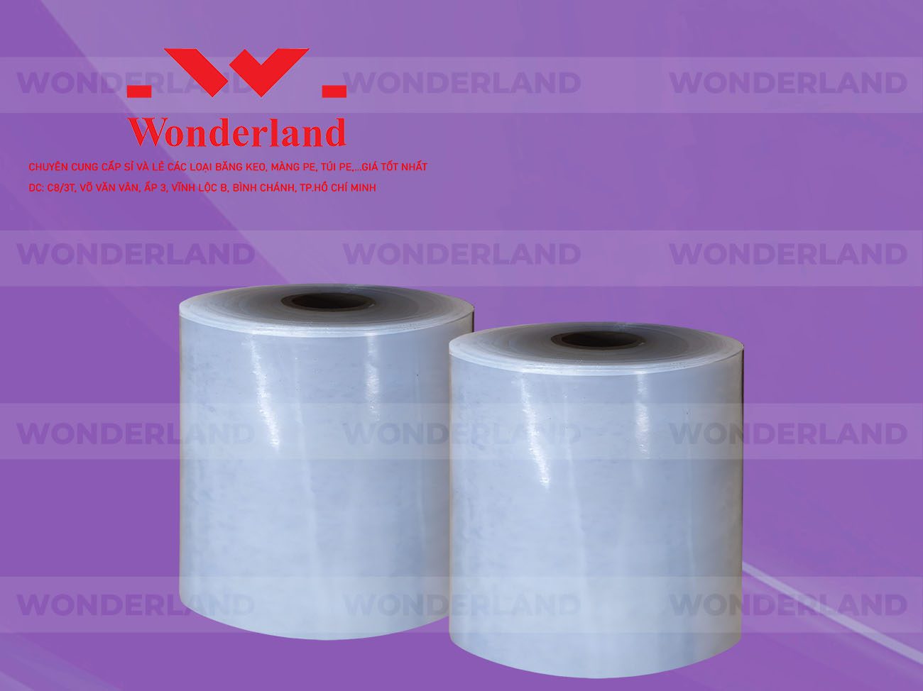 MÀNG PE QUẤN MÁY 20.6KG LÕI 1.2KG CHẤT LƯỢNG CAO WONDERLAND