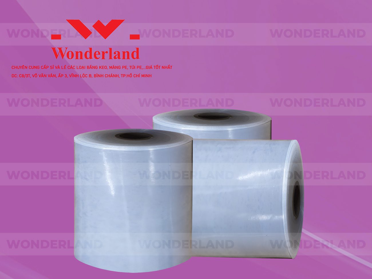 MÀNG PE QUẤN MÁY 20.7KG LÕI 1.2KG CHẤT LƯỢNG CAO WONDERLAND GIÁ SỈ TỐT NHẤT