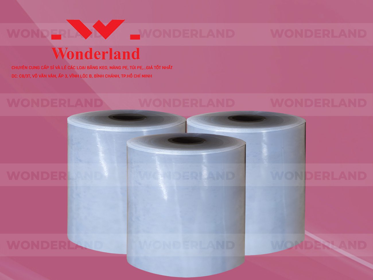 MÀNG PE QUẤN MÁY 20.8KG LÕI 1.2KG CHẤT LƯỢNG CAO WONDERLAND GIÁ SỈ TỐT NHẤT