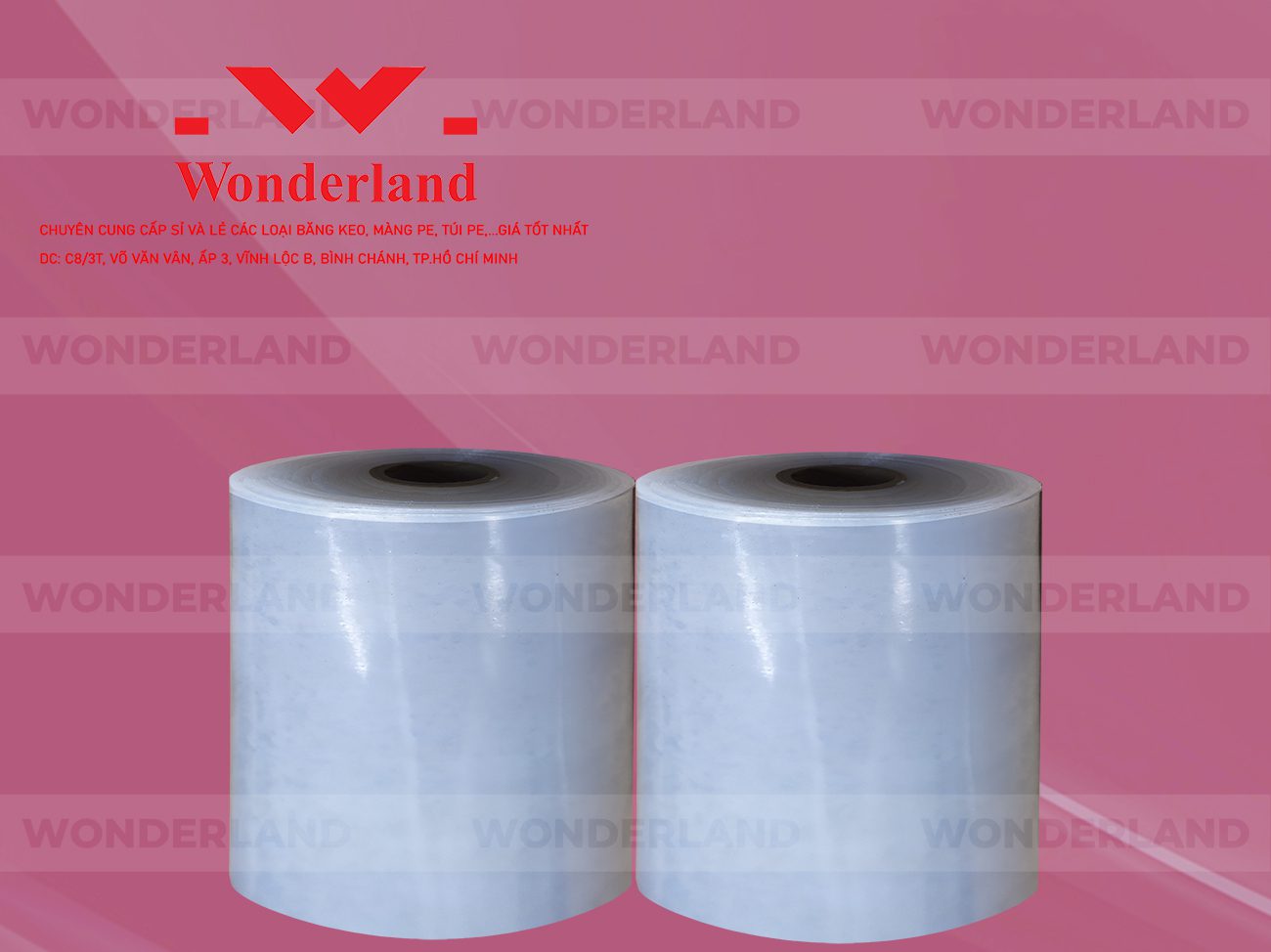 MÀNG PE QUẤN MÁY 20.8KG LÕI 1.2KG CHẤT LƯỢNG CAO WONDERLAND