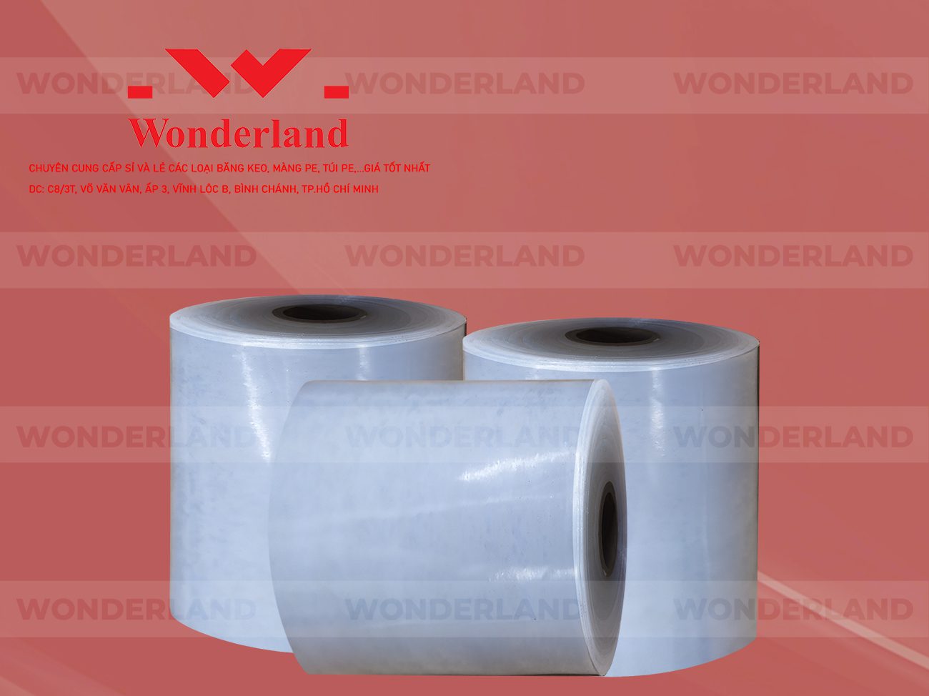 MÀNG PE QUẤN MÁY 20.9KG LÕI 1.2KG CHẤT LƯỢNG CAO WONDERLAND GIÁ SỈ TỐT NHẤT