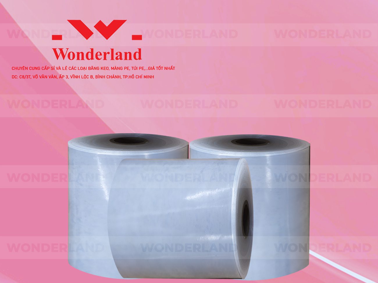 MÀNG PE QUẤN MÁY 20KG LÕI 1.2KG CHẤT LƯỢNG CAO WONDERLAND GIÁ SỈ TỐT NHẤT