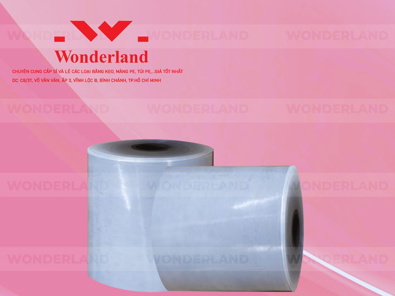 MÀNG PE QUẤN MÁY 20KG LÕI 1.2KG CHẤT LƯỢNG CAO WONDERLAND