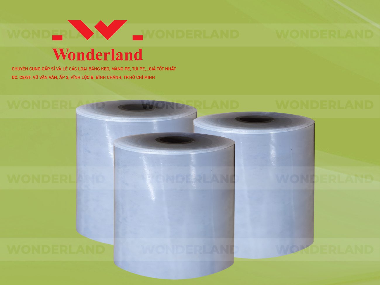 MÀNG PE QUẤN MÁY 21.1KG LÕI 1.2KG CHẤT LƯỢNG CAO WONDERLAND GIÁ SỈ TỐT NHẤT
