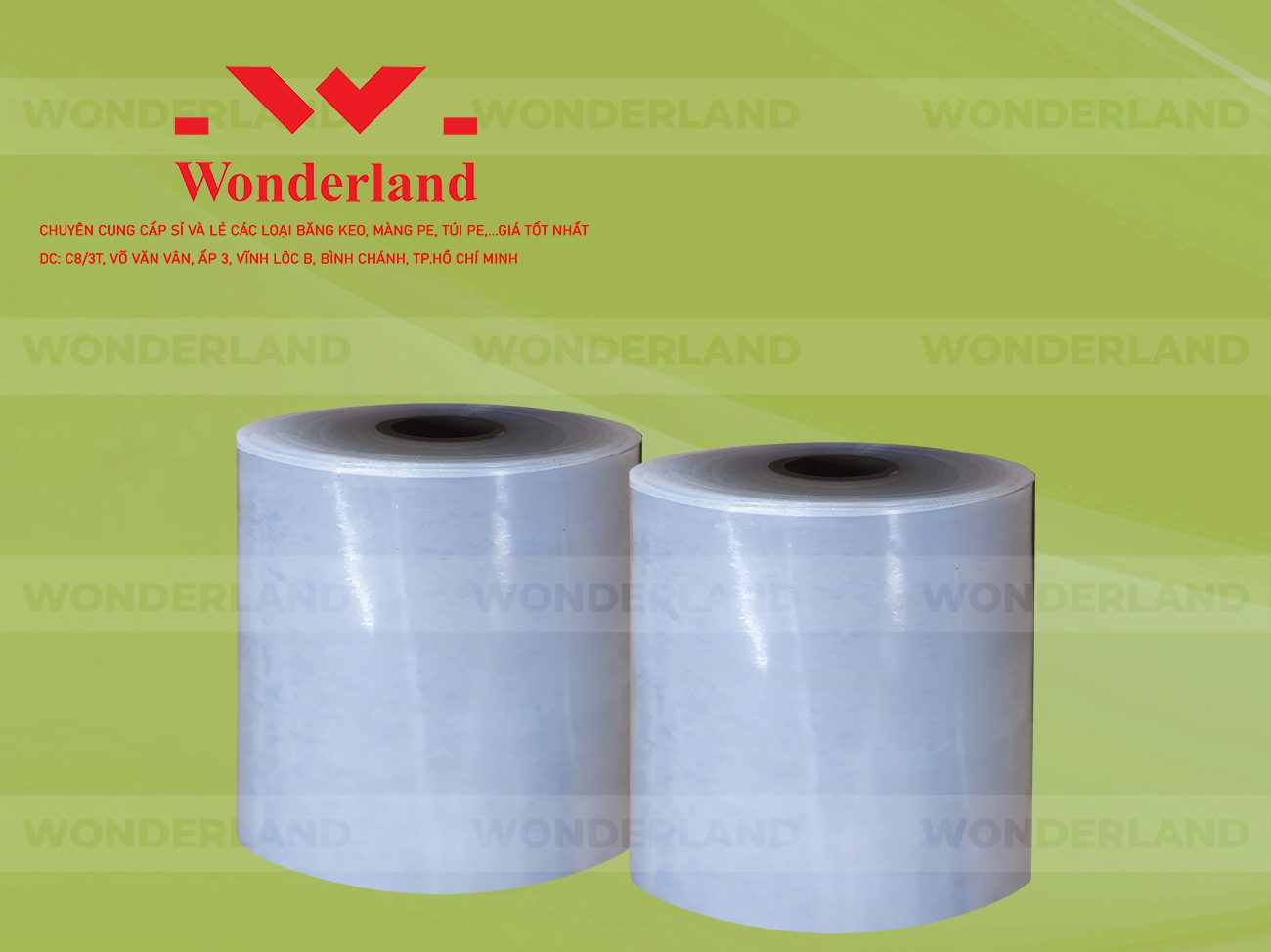 MÀNG PE QUẤN MÁY 21.1KG LÕI 1.2KG CHẤT LƯỢNG CAO WONDERLAND