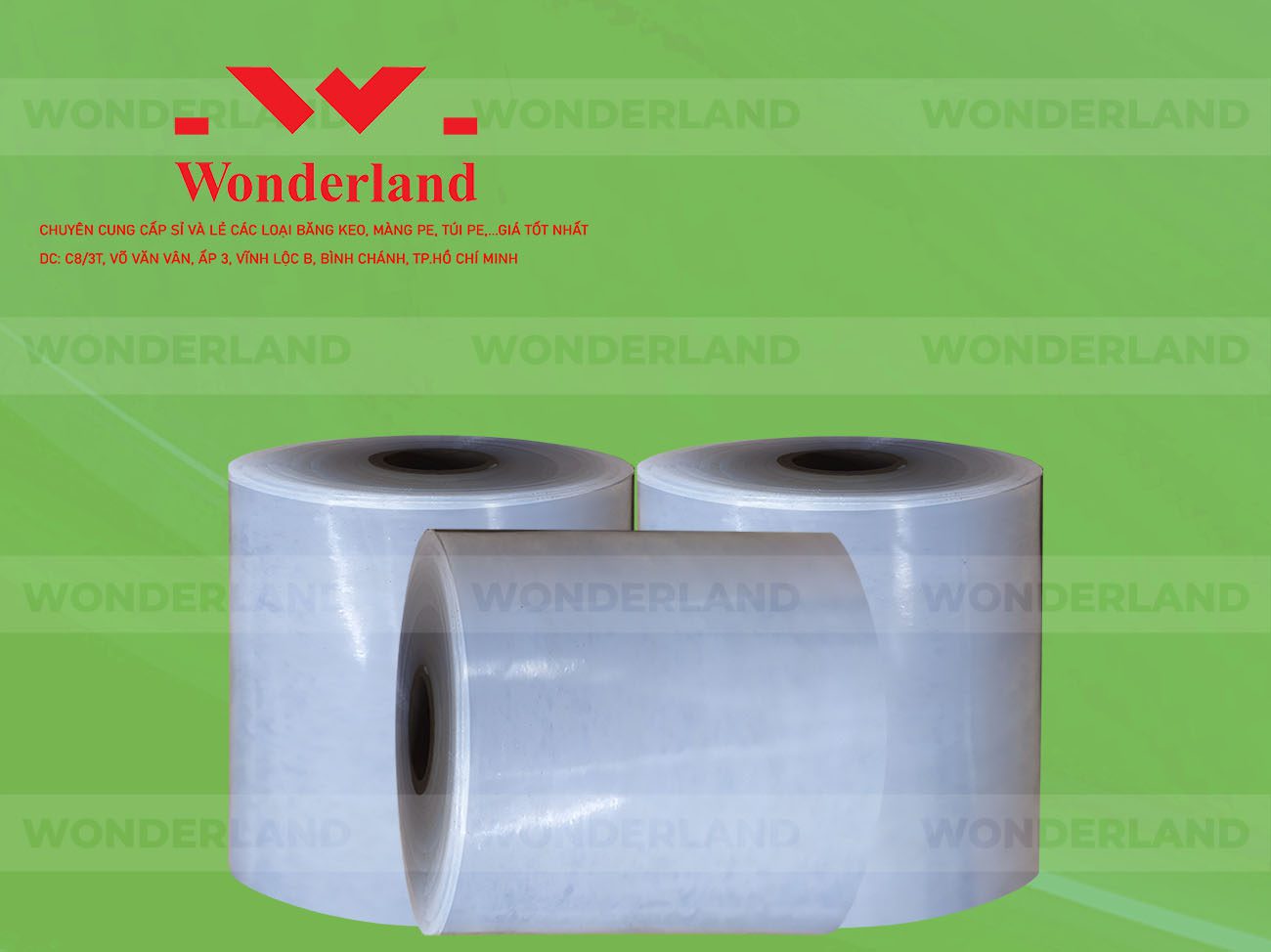MÀNG PE QUẤN MÁY 21.2KG LÕI 1.2KG CHẤT LƯỢNG CAO WONDERLAND GIÁ SỈ TỐT NHẤT