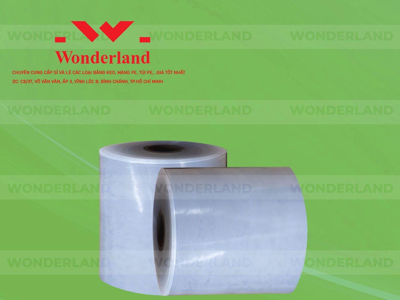 MÀNG PE QUẤN MÁY 21.2KG LÕI 1.2KG CHẤT LƯỢNG CAO WONDERLAND