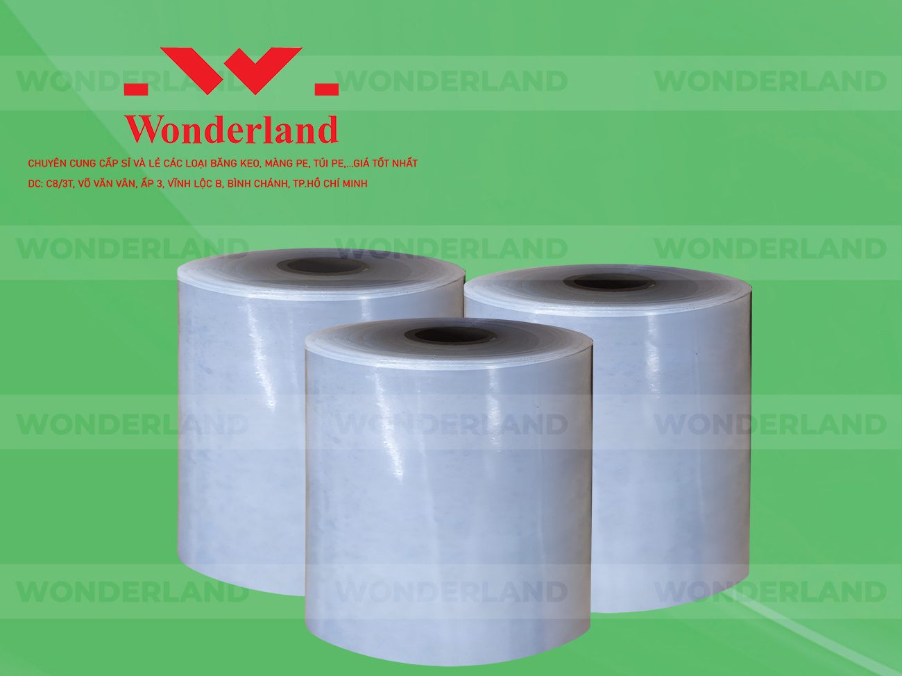 MÀNG PE QUẤN MÁY 21.3KG LÕI 1.2KG CHẤT LƯỢNG CAO WONDERLAND GIÁ SỈ TỐT NHẤT