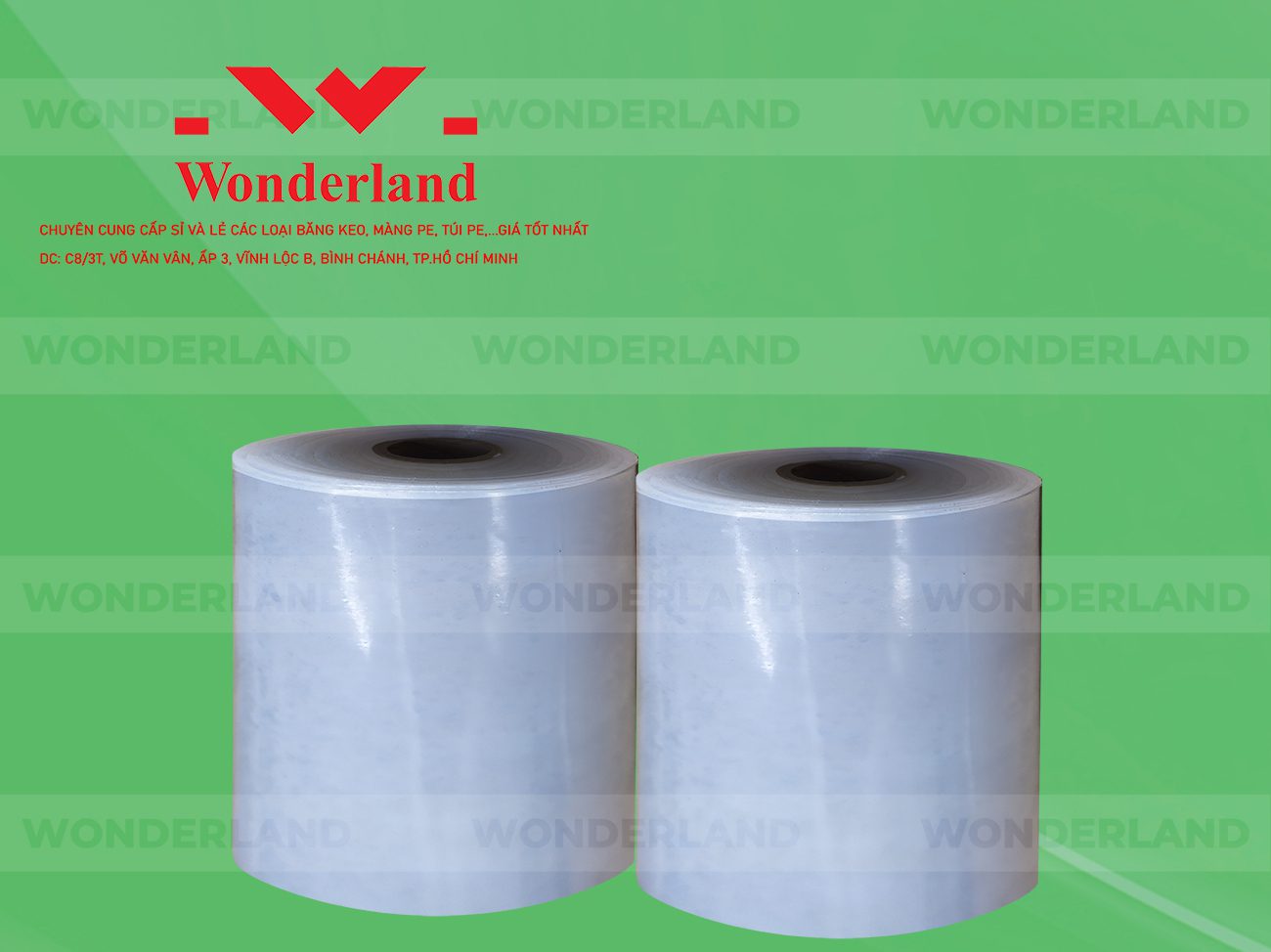 MÀNG PE QUẤN MÁY 21.3KG LÕI 1.2KG CHẤT LƯỢNG CAO WONDERLAND