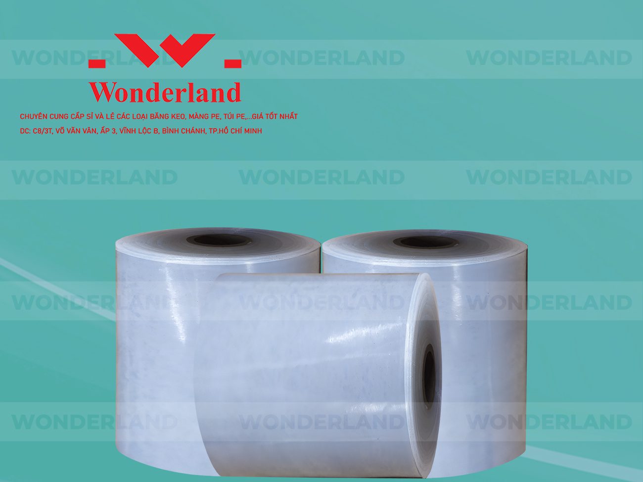 MÀNG PE QUẤN MÁY 21.4KG LÕI 1.2KG CHẤT LƯỢNG CAO WONDERLAND GIÁ SỈ TỐT NHẤT
