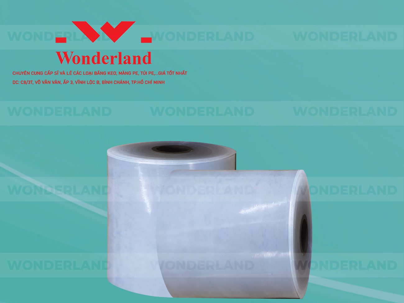 MÀNG PE QUẤN MÁY 21.4KG LÕI 1.2KG CHẤT LƯỢNG CAO WONDERLAND